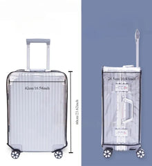 Durable Suitcase Cover Protector, Full Transparent Luggage Protector Cover Sleeve with Handle, Waterproof , Dustproof and Anti-scratch