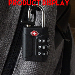 TSA Lock for Suitcase, Travel Bag 3 Digit Combination Pad locks for Suitcases & Baggage Stylish Lock Best for Traveling Stainless Steel