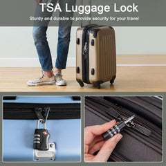TSA Lock for Suitcase, Travel Bag 3 Digit Combination Pad locks for Suitcases & Baggage Stylish Lock Best for Traveling Stainless Steel