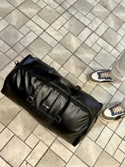 The Premium Travel Gear Leather Garment Duffle – Elegant Weekender & Suit Carrier