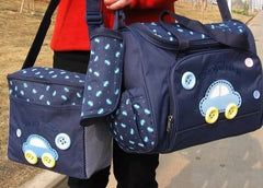 Baby Diaper Bags and Nappy bags for Mother with large capacity Mother handbag with Multi Pockets and Flexible Compartments,(Pack Of 4 Navy Blue-1)