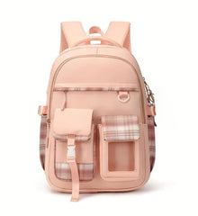 Peach Girls Backpack for School, Children bag, School bag Class 3 to 6 Cute girls bag, School Stylish bag Cute Book bag Backpack for Girls & Women School College Students Backpack Durable Water Resistant
