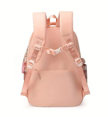 Peach Girls Backpack for School, Children bag, School bag Class 3 to 6 Cute girls bag, School Stylish bag Cute Book bag Backpack for Girls & Women School College Students Backpack Durable Water Resistant