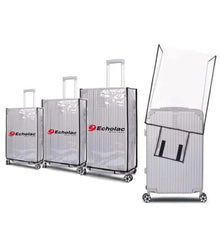 Durable Suitcase Cover Protector, Full Transparent Luggage Protector Cover Sleeve with Handle, Waterproof , Dustproof and Anti-scratch