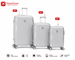 Leaves King Premium 360° Spinner Luggage with TSA Lock & Expandable Zippers – Unbreakable Polypropylene Travel Suitcase