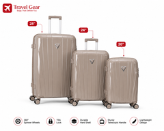 Leaves King Premium 360° Spinner Luggage with TSA Lock & Expandable Zippers – Unbreakable Polypropylene Travel Suitcase