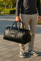 The Premium Travel Gear Leather Garment Duffle – Elegant Weekender & Suit Carrier