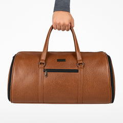 The Premium Travel Gear Leather Garment Duffle – Elegant Weekender & Suit Carrier